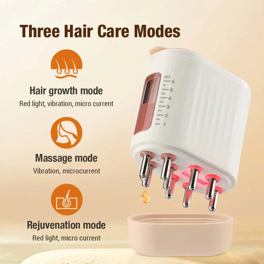 Scalp Rejuvenator: Microcurrent Massager with LED Light Therapy for Vibrant Hair Growth