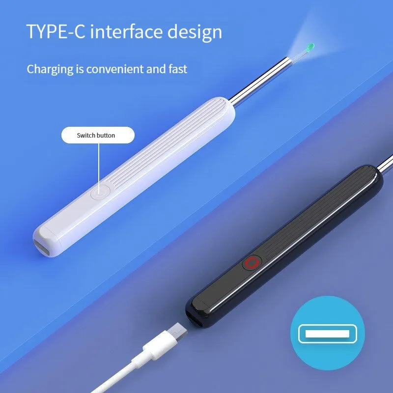 Wireless Ear Wax Pick Borescope: Illuminate, Inspect, Clean!