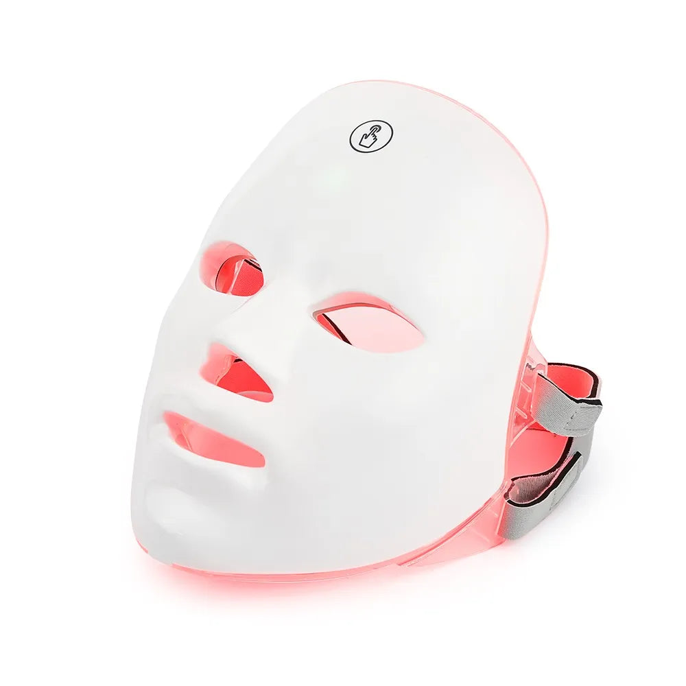 LuminaGlow: Rechargeable 7 Colors LED Facial Mask - Your Home Spa for Skin Rejuvenation and Beauty Enhancement