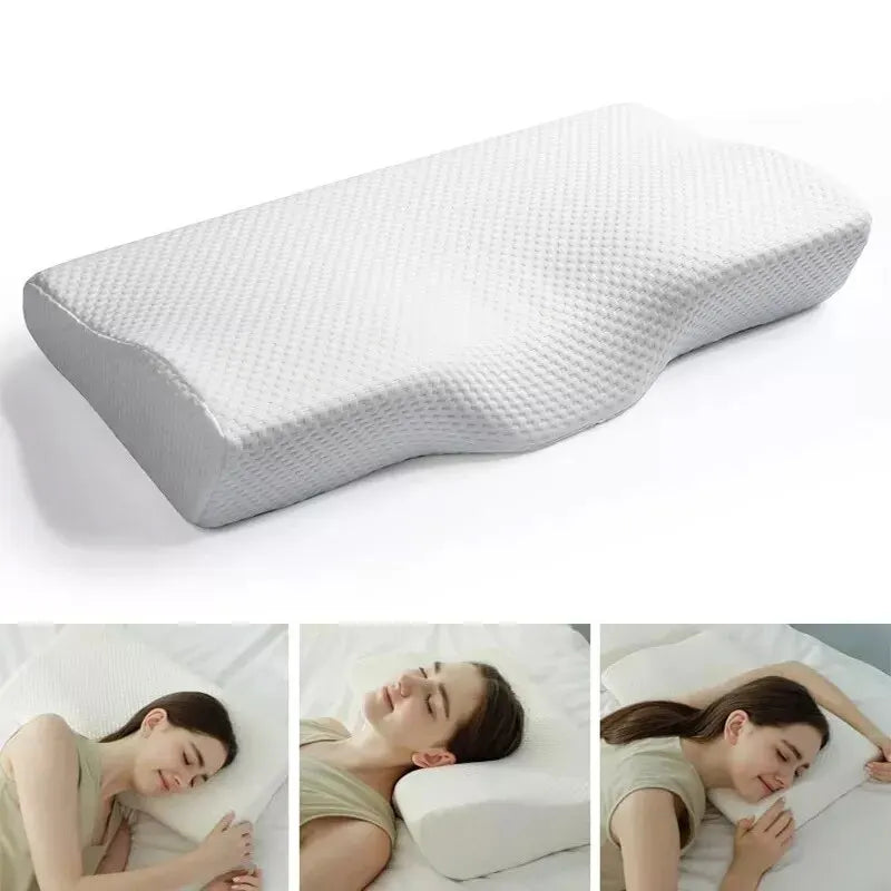 OrthopedicBliss: Butterfly-Shaped Memory Pillow for Health and Neck Comfort