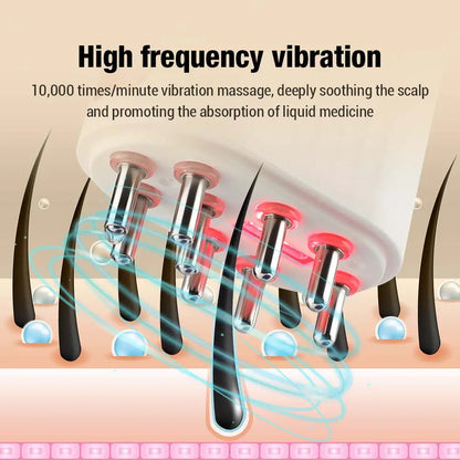 Scalp Rejuvenator: Microcurrent Massager with LED Light Therapy for Vibrant Hair Growth