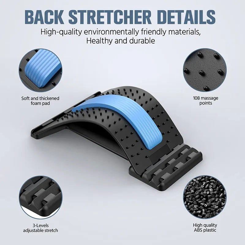 FlexEase: Multi-Level Magnetotherapy Back Stretcher – Your Path to Pain Relief and Fitness