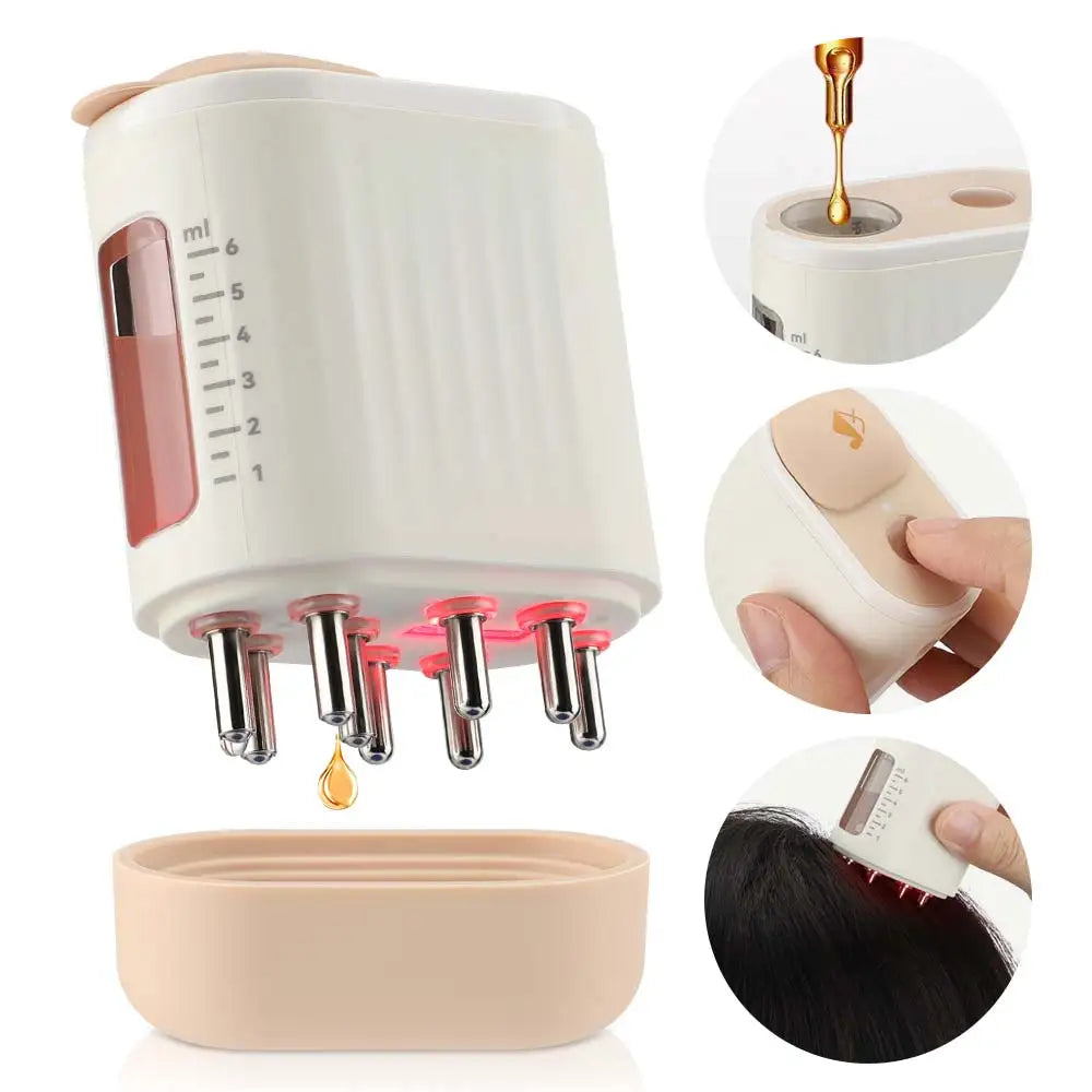 Scalp Rejuvenator: Microcurrent Massager with LED Light Therapy for Vibrant Hair Growth