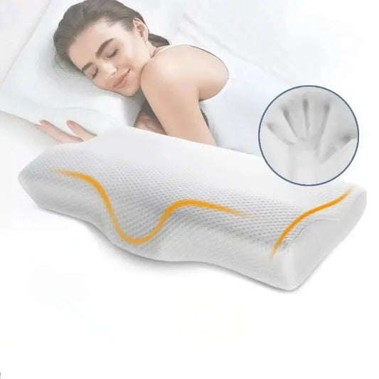 OrthopedicBliss: Butterfly-Shaped Memory Pillow for Health and Neck Comfort